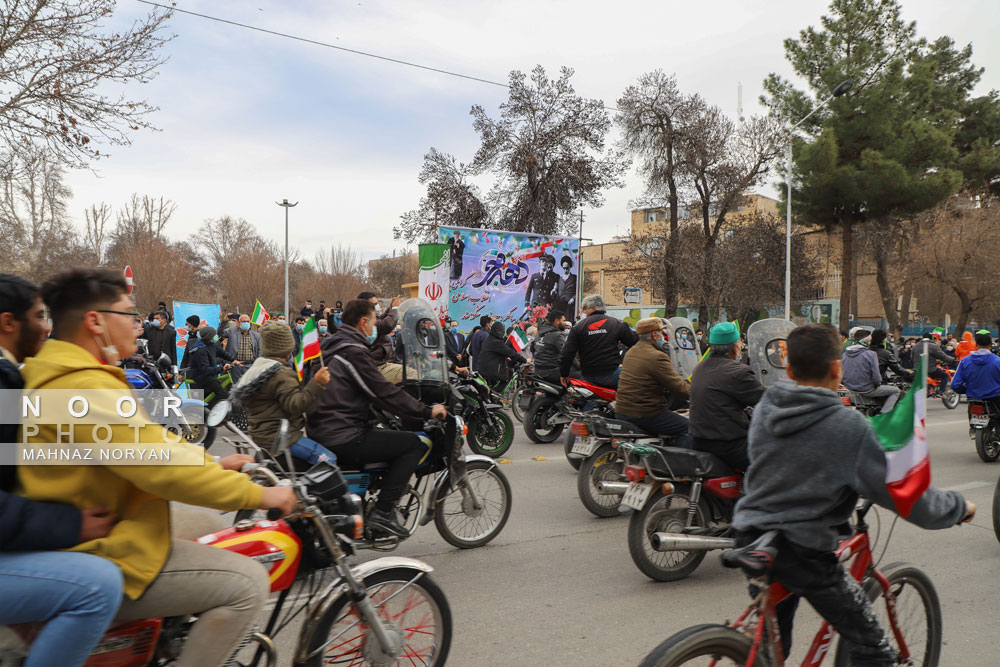راهپیمایی 22 بهمن در نیشابور