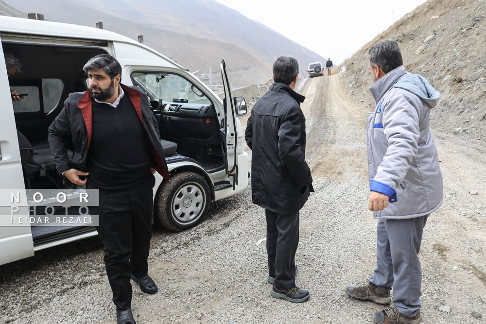 بازدیدرئیس بنیاد مستضعفان از قطعه دوم آزاد راه تهران شمال