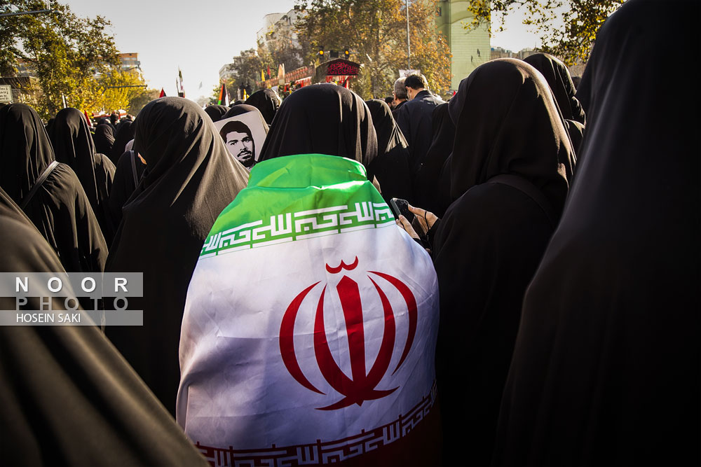 آئین تشییع پیکر 110 شهید گمنام در تهران
