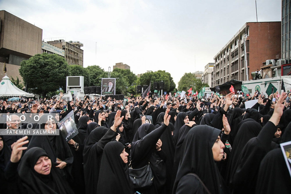 عزاداری شهادت رئیس جمهور در تهران