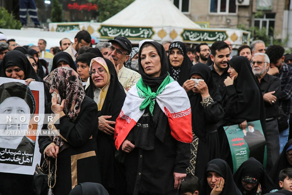 عزاداری شهادت رئیس جمهور در تهران