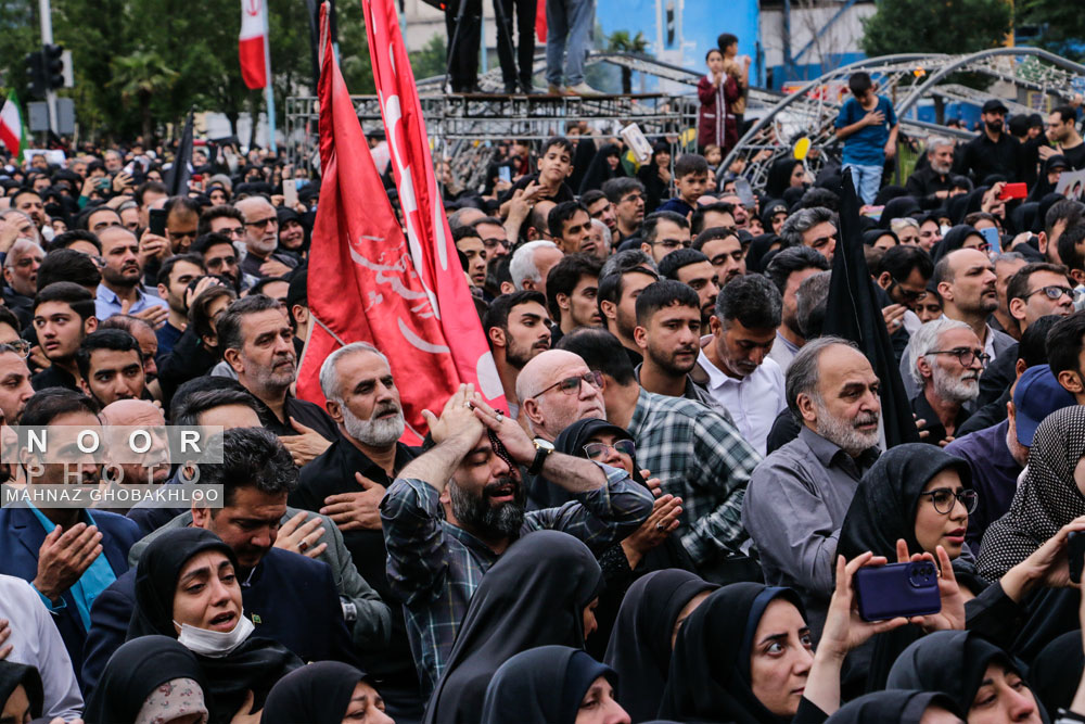 عزاداری شهادت رئیس جمهور در تهران