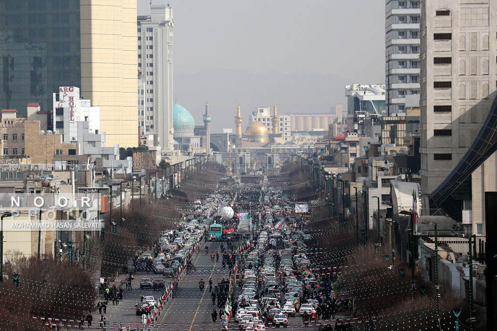 راهپیمایی 22 بهمن در مشهد