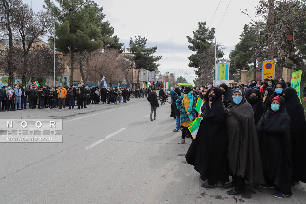 راهپیمایی 22 بهمن در نیشابور