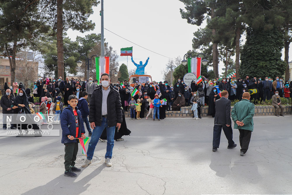 راهپیمایی 22 بهمن در نیشابور