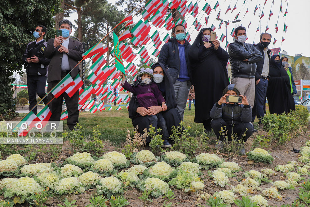 راهپیمایی 22 بهمن در نیشابور