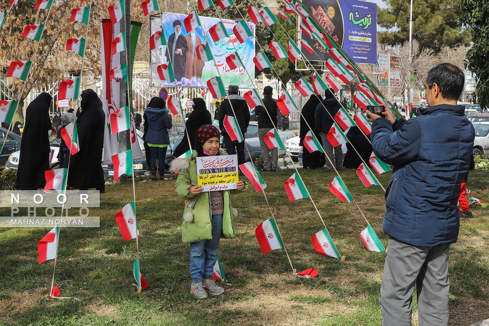 راهپیمایی 22 بهمن در نیشابور