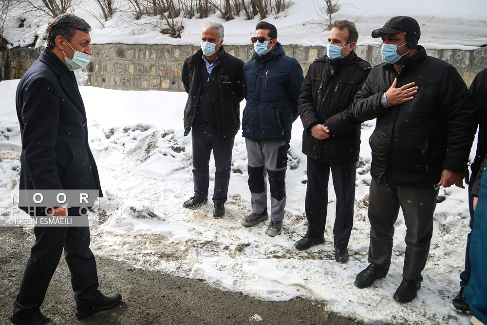 بازدید روسای بنیاد مستضعفان و سازمان برنامه بودجه از آزاد راه تهران - شمال