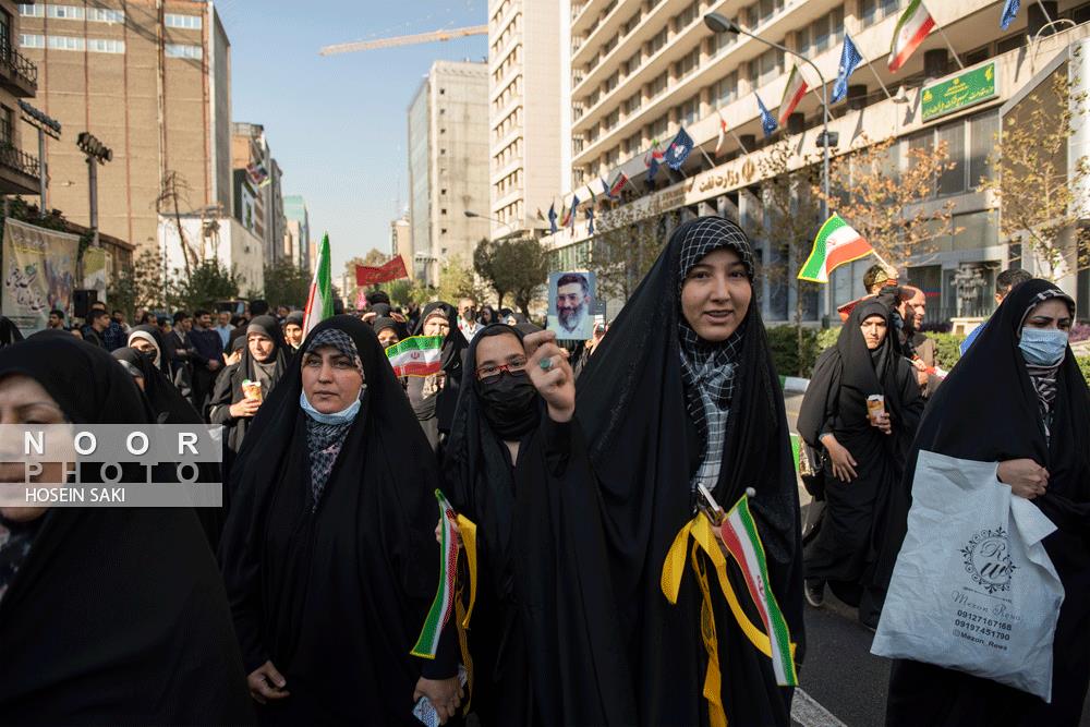 راهپیمایی ۱۳ آبان ۱۴۰۱ در تهران