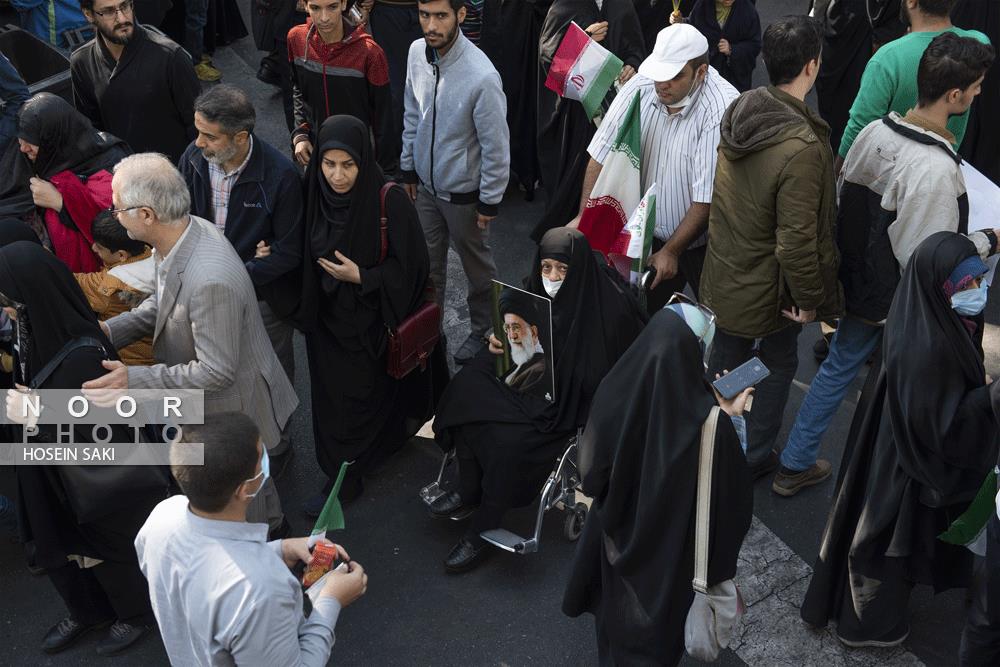 راهپیمایی ۱۳ آبان ۱۴۰۱ در تهران