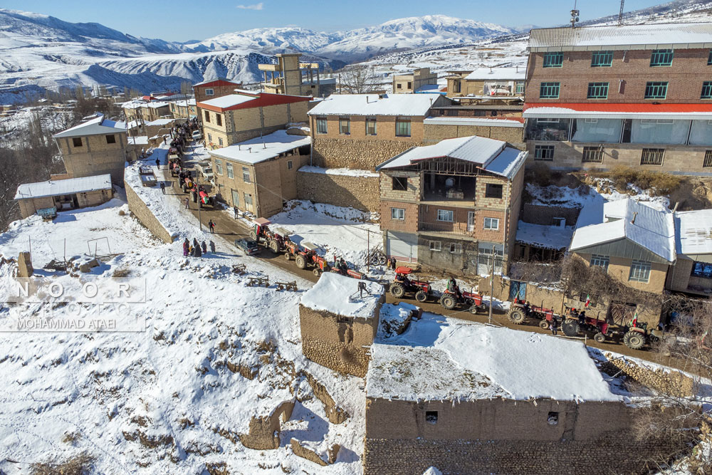 راهپیمایی 22 بهمن در روستای وامنان گلستان