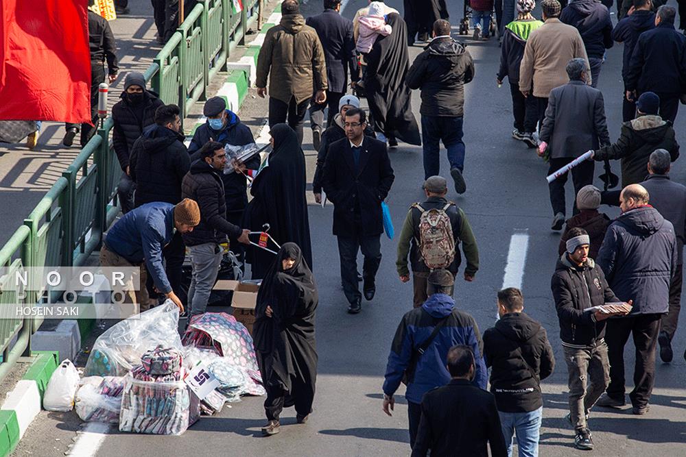 راهپیمایی 22 بهمن در تهران