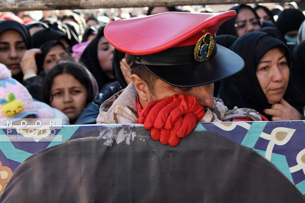 تشییع و تدفین پیکر مطهر شهید  گمنام در شهرستان اهر