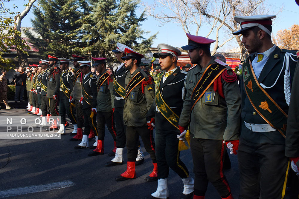 تشییع و تدفین پیکر مطهر شهید  گمنام در شهرستان اهر