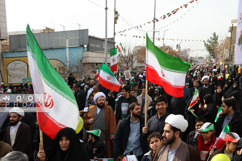 راهپیمایی 22 بهمن 1402 در قم