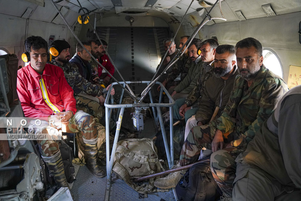 اطفای حریق هوایی در جنگل‌های توسکستان