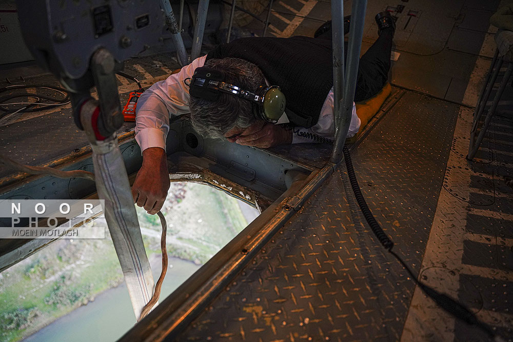 اطفای حریق هوایی در جنگل‌های توسکستان