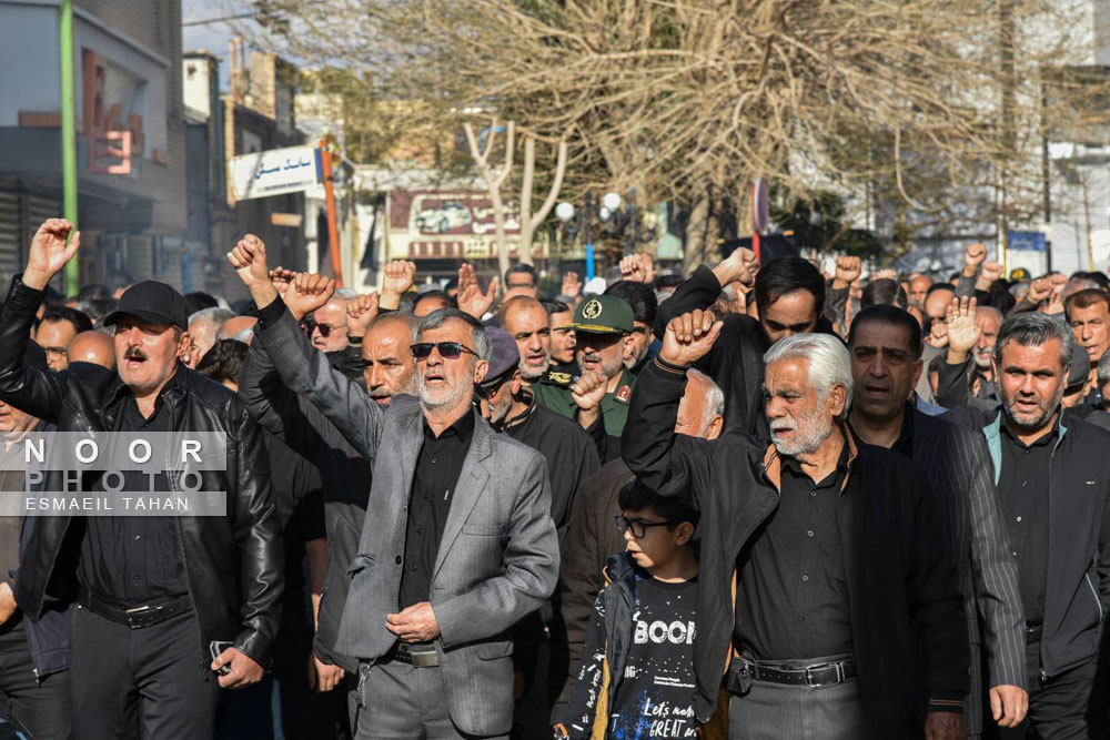 آئین وداع و تشییع پیکر شهید مرتضی امامی در سرخه