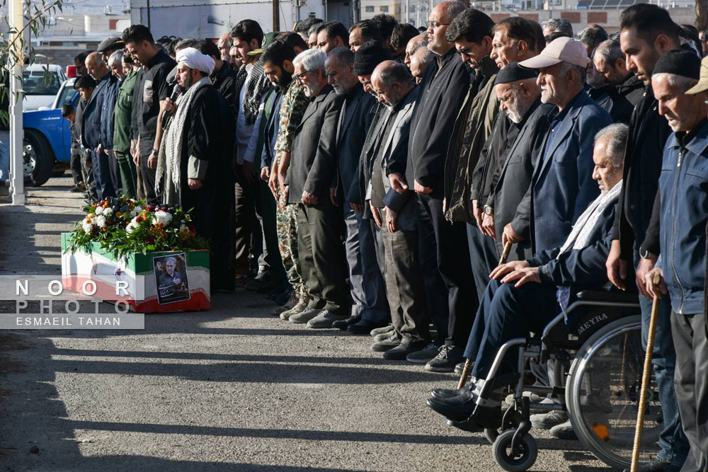 آئین وداع و تشییع پیکر شهید مرتضی امامی در سرخه
