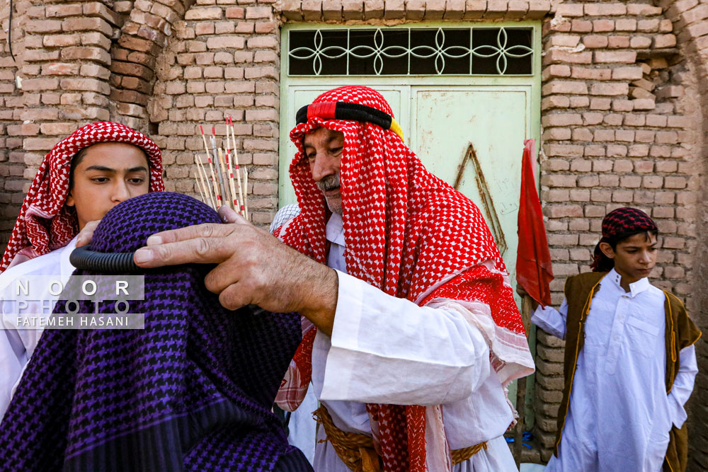 آیین کهن نخل گردانی و عزاداری روستای مزینان